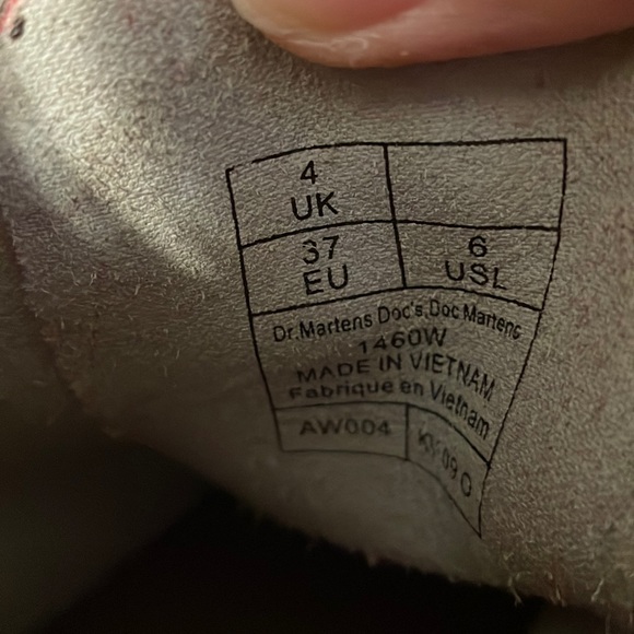 Doc Martens Cherry Red 1460L Size 6 - Picture 9 of 11